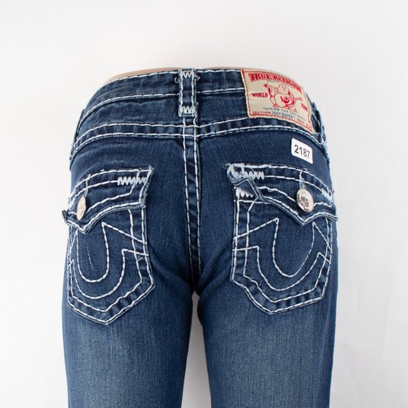 True Religion Joey Super T Straight 28 (27 X 32) Women's Denim Jeans Medium Wash - Picture 8 of 14